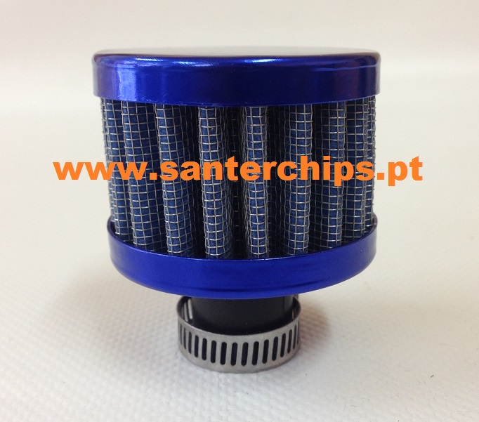 Mini Filtro de ar (Azul) 16mm